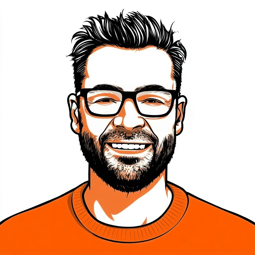 Alter-ego illustratie van Dennis Poort, rustige standaardhouding